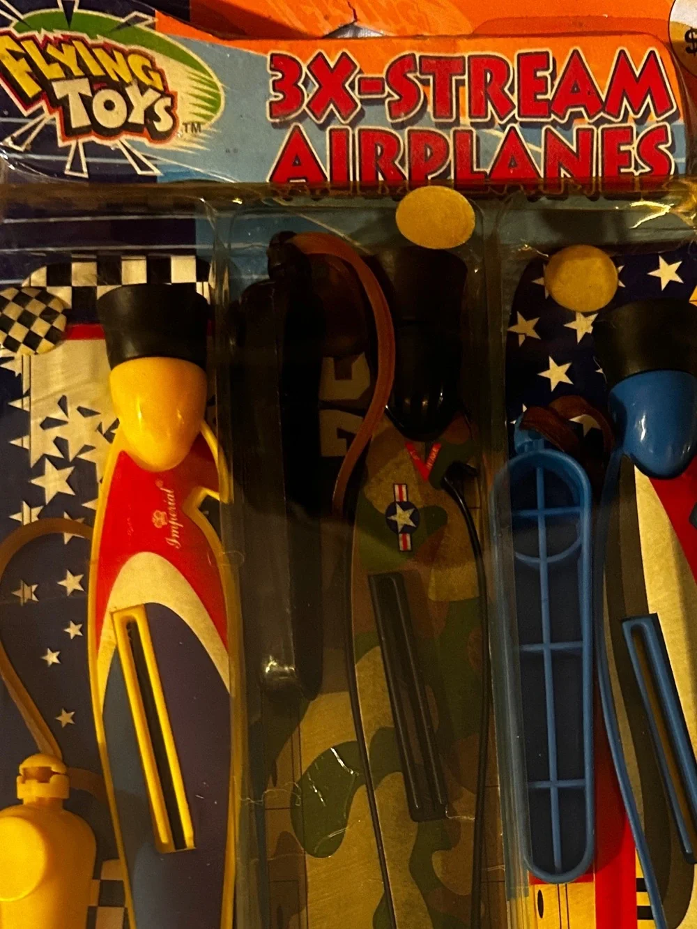Vintage Flying Toys 3X-Stream Airplanes NOS Sealed